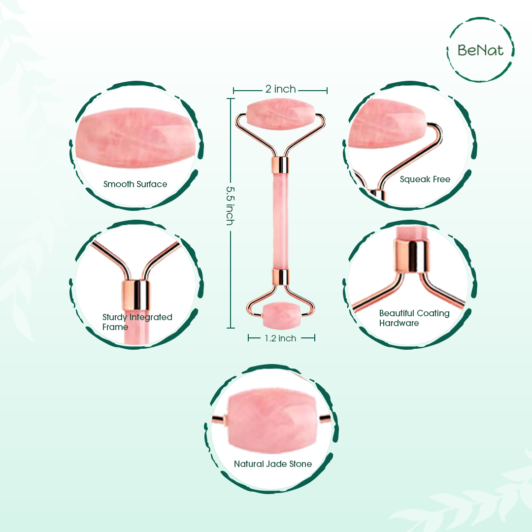 Rullo per il viso in quarzo ro - Gua Sha Tool Rose Quartz recensione e prezzo