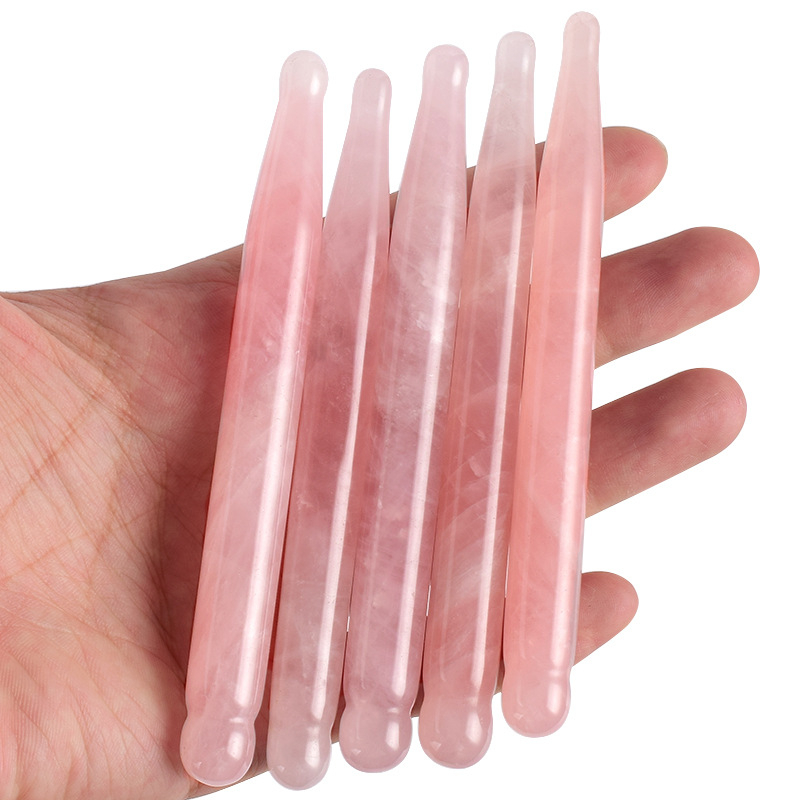 Penna per massaggio oculare Pi - Gua Sha Tool Rose Quartz recensione e prezzo