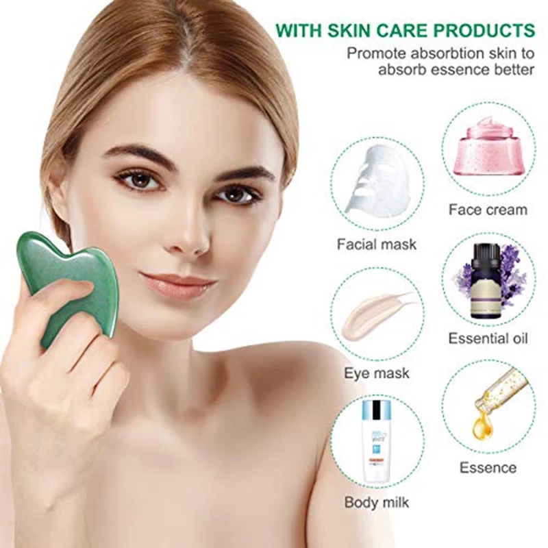 10 pz giada naturale Gua Sha S - Gua Sha Tool Rose Quartz recensione e prezzo